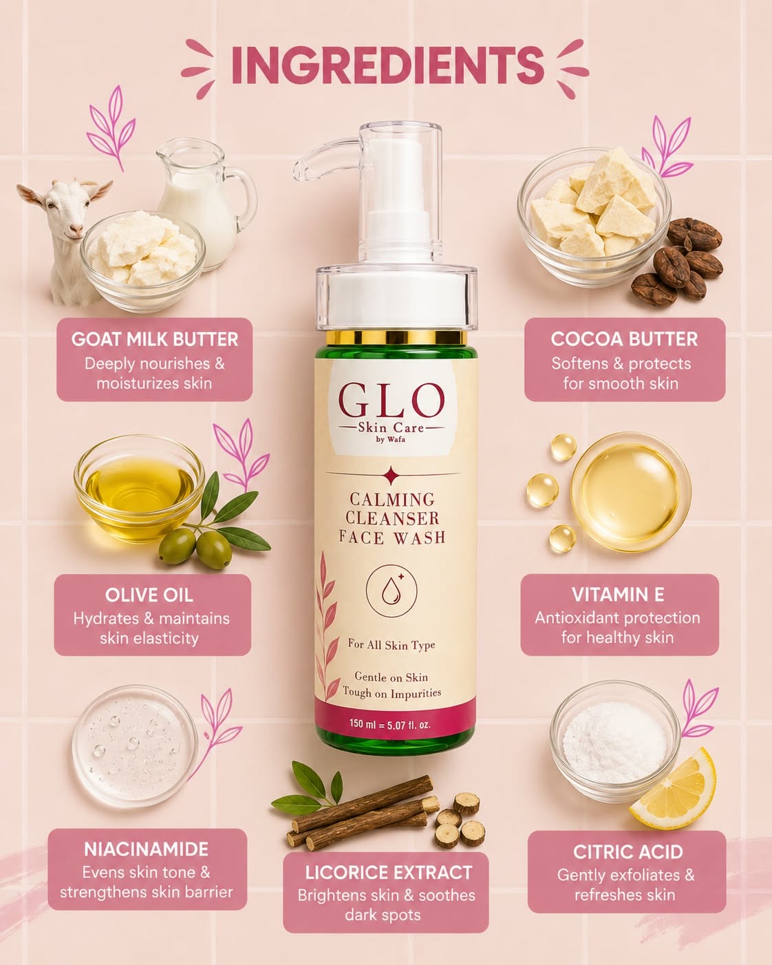 GLO Calming Cleanser Face Wash